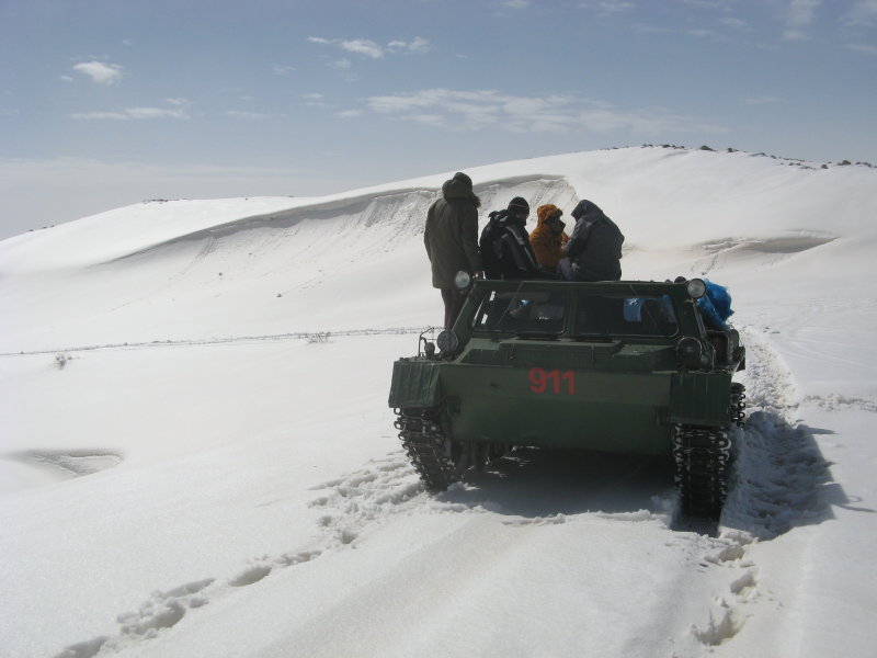 Weg zum Aragats, Armenien, März 2013
